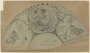 Fandesign [recto], wahrscheinlich 1906 von Lovis Corinth