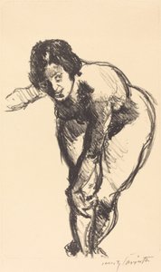 Gebeugter Akt, 1916
