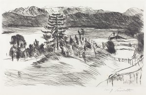 Große Walchenseelandschaft, 1923 von Lovis Corinth