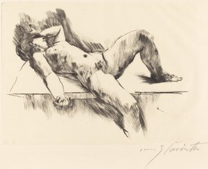 Liegender weiblicher Akt III von Lovis Corinth