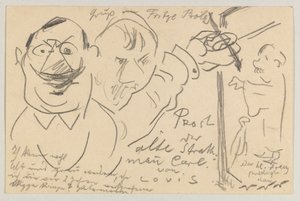 Lovis Corinth an Carl Strathmann: Postkarte, Poststempel 10. August 1904