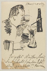 Lovis Corinth an Carl Strathmann: Postkarte, Poststempel 20. April 1903 von Lovis Corinth