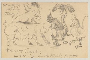 Lovis Corinth an Carl Strathmann: Postkarte, Poststempel 21. Juli 1905 von Lovis Corinth