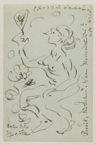 Lovis Corinth an Carl Strathmann: Postkarte, Poststempel 25. März 1906 von Lovis Corinth
