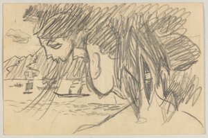 Lovis Corinth an Carl Strathmann: Postkarte, Poststempel 25. März 1908 von Lovis Corinth
