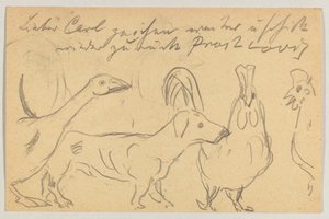 Lovis Corinth an Carl Strathmann: Postkarte, Poststempel 26. August 1905 von Lovis Corinth