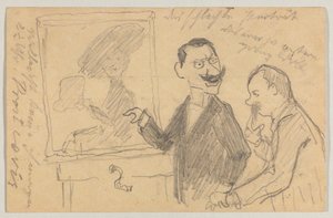 Lovis Corinth an Carl Strathmann: Postkarte, Poststempel 27. Mai 1901 von Lovis Corinth