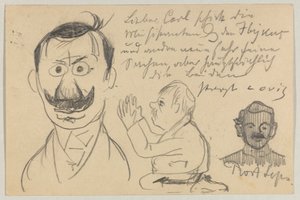Lovis Corinth an Carl Strathmann: Postkarte, Poststempel 30. Januar 1903