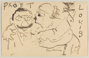 Lovis Corinth an Carl Strathmann: Postkarte, Poststempel 9. Dezember 1908 von Lovis Corinth