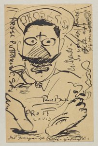 Lovis Corinth an Elly Strathmann: Postkarte, Poststempel 23. Februar von Lovis Corinth