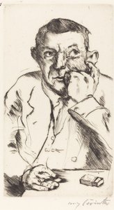 Männliches Bildnis mit aufgestütztem Arm, 1916 von Lovis Corinth