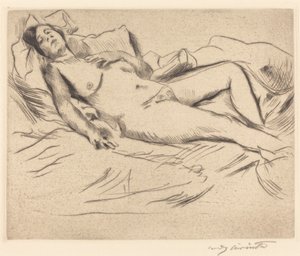 Schlafende Frau, 1912 von Lovis Corinth