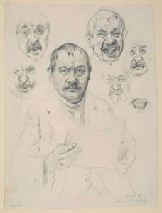 Studien zu einem Selbstbildnis von Lovis Corinth