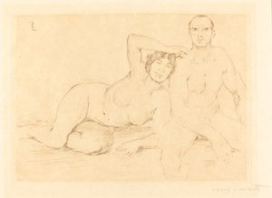 Zwei Menschen von Lovis Corinth