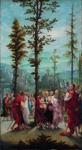 Christus verabschiedet sich von den Aposteln