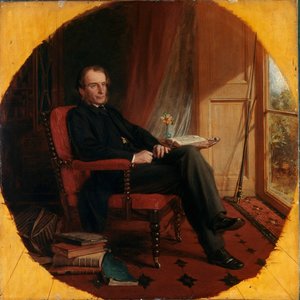 Porträt des englischen Schriftstellers Charles Kingsley (1862) von Lowes Cato Dickinson