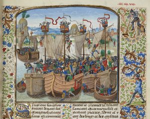 Die Schlacht von La Rochelle von Loyset Liedet