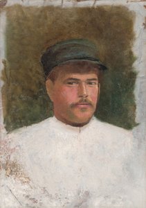 Studie eines Mannes mit Pelzmütze