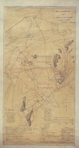 Vermessung des Schlachtfelds von Azincourt von Lt. Colonel John Woodford