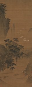 Herbstlandschaft mit Reihern und Enten von Lu Ji