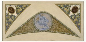 Skizze für die Banketttreppe im Pariser Rathaus: Bélier, ca. 1888 -1898
