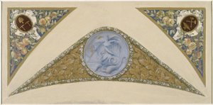 Skizze für die Festtreppe im Pariser Rathaus: Poisson, zwischen 1888 und 1898