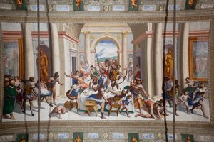 Die Geschichte von Odysseus (die Rückkehr), Decke des Salone Cambiaso