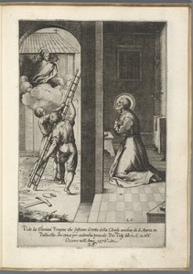 Filippo Neri sieht Maria das Dach der Santa Maria in Vallicella tragen