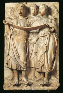 Singende Kinder (Detail) von Luca Della Robbia