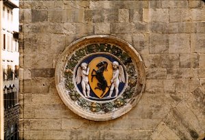 Stemma der Mercanzia-Gilde von Luca Della Robbia