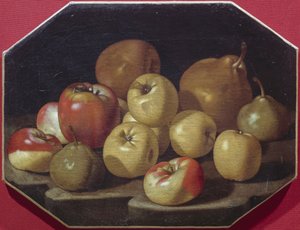 Stillleben mit Äpfeln und Birnen von Luca Forte