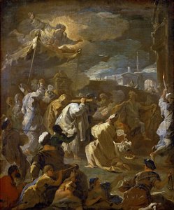 König David bringt die Bundeslade nach Jerusalem von Luca Giordano
