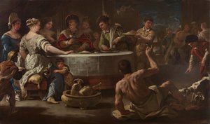 Der reiche Mann und der arme Lazarus, 1680.