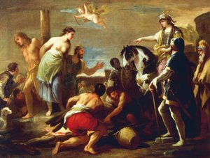 Olindo und Sophronia, von Luca Giordano von Luca Giordano