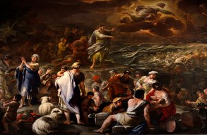 Teilung des Roten Meeres von Luca Giordano