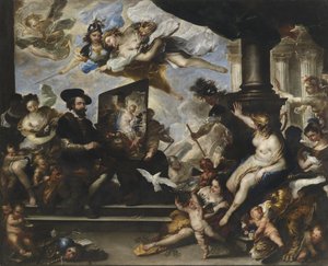 Rubens malt das Allegorie des Friedens