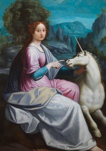 Die Dame und das Einhorn von Luca Longhi