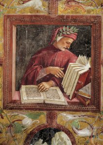 Dante Alighieri in der Kathedrale von Orvieto, Kapelle San Brizio von Luca Signorelli