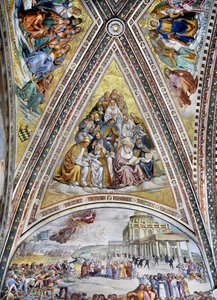 Märtyrer, Patriarchen, Kirchenlehrer und Jungfrauen von Luca Signorelli