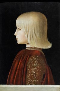 Porträt eines jungen Mannes (Guidubaldo da Montefeltro?), ca. 1478 von Luca Signorelli