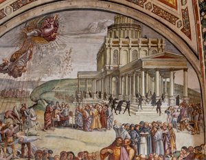 Predigt und die Taten des Antichristen (Detail)