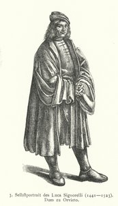 Selbstporträt des italienischen Renaissance-Künstlers Luca Signorelli von Luca Signorelli