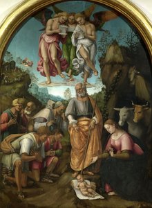 Die Anbetung der Hirten, 1521 von Luca Signorelli