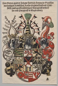 Wappen von Johann Friedrich, Kurfürst von Sachsen, genannt der Großmütige