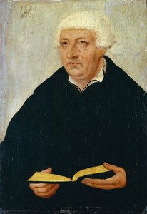 Porträt von Johannes Bugenhagen von Lucas Cranach