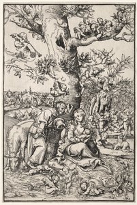 Ruhe auf der Flucht nach Ägypten von Lucas Cranach