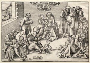 Die Heilige Familie und Verwandte von Lucas Cranach