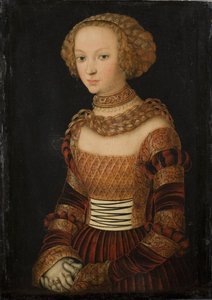 Porträt einer jungen Frau. Prinzessin Emily von Sachsen?