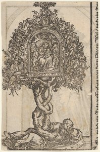 Ein goldener Reliquienschrein mit dem Baum Jesse, aus der großen Serie der Wittenberger Reliquiare, 1509
