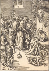 Christus vor Kaiphas von Lucas Cranach the Elder